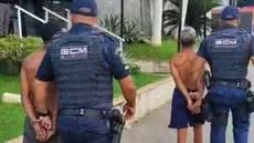 Após o ataque, a Guarda Civil Municipal localizou os suspeitos que tentavam fugir de bicicleta e recuperou alguns pertences - Imagem: Reprodução