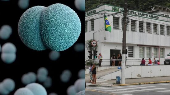 Autoridades de saúde investigam morte de bebê com suspeita de meningite em Guarujá - Imagem: Reprodução / Divulgação