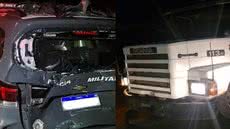 O acidente causou bloqueio total da pista, afetando o trânsito na Imigrantes até a madrugada do dia seguinte - Foto: Reprodução/ CCI Artesp