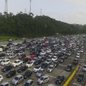 Motoristas enfrentam lentidão nas rodovias Imigrantes e Anchieta, com trechos críticos identificados - Foto: Ecovias