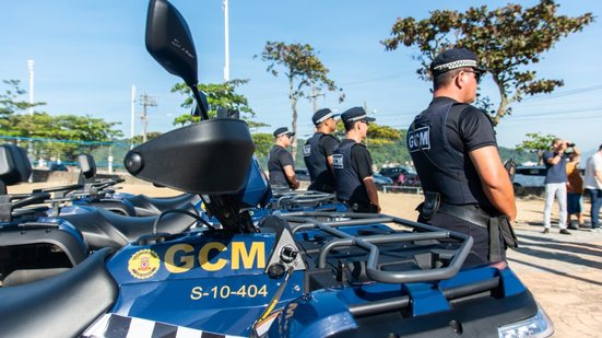 A Guarda Civil Municipal agiu rapidamente e prendeu os assaltantes - Imagem: Divulgação / Prefeitura de São Vicente