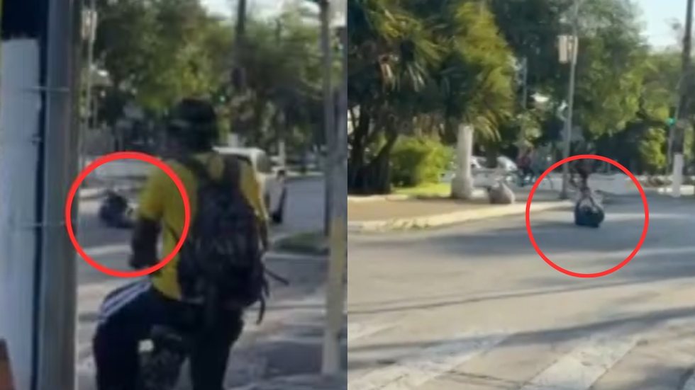 Um acidente de trânsito em Santos se transforma em um ato de violência, deixando a motociclista Thamyres Iannuzzi ferida e traumatizada - Foto: Reprodução/ Redes Sociais