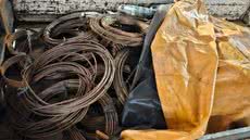 Fios de cobre foram furtados de terminal em Santos - Imagem: Reprodução