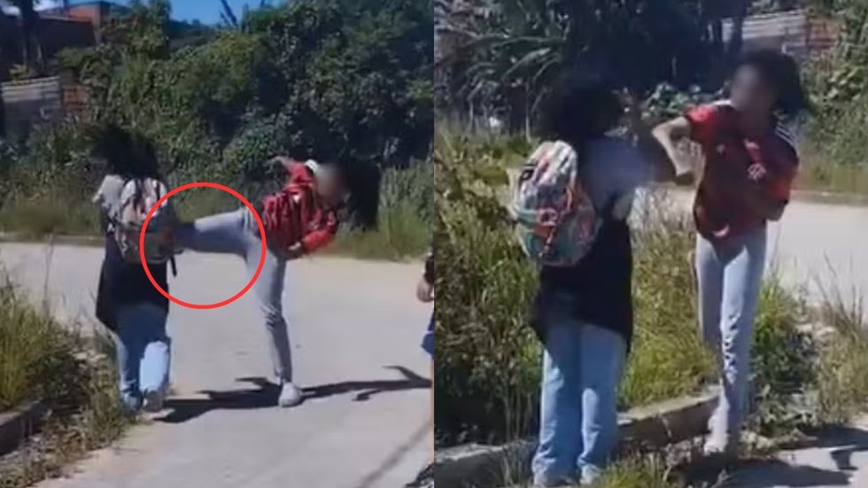 Cenas de violência em Guarujá chocam autoridades e comunidade escolar, com investigação focada na agressora e seus responsáveis - Imagem: Reprodução