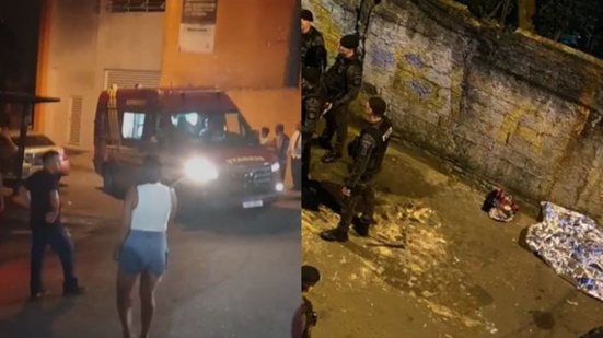 Um terceiro indivíduo ficou ferido ao tentar invadir a área isolada após o tiroteio - Imagem: Reprodução