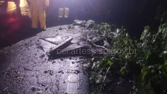 A Mogi-Bertioga já enfrentou deslizamentos anteriormente - Imagem: Divulgação / Artesp