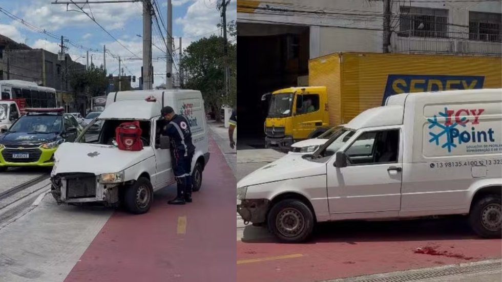 Equipes de socorro, incluindo o Samu e a PM, atenderam rapidamente a ocorrência - Imagem: Reprodução