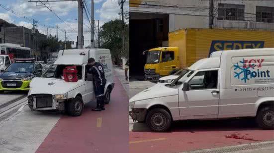 Equipes de socorro, incluindo o Samu e a PM, atenderam rapidamente a ocorrência - Imagem: Reprodução