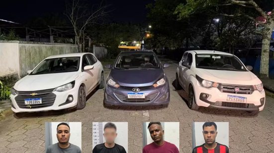 Policiais monitoraram veículo suspeito e realizaram abordagem - Imagem: Reprodução