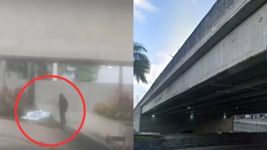 Dois acidentes em Praia Grande resultaram em mortes trágicas, um motociclista e um pedestre, em um intervalo de menos de dez horas - Foto: Reprodução/ Instagram @praia_grande_agora e Google Street View