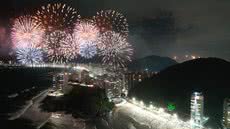 Descubra os melhores pontos para assistir ao show de fogos de artifício no Guarujá - Imagem: Divulgação / Prefeitura de Guarujá