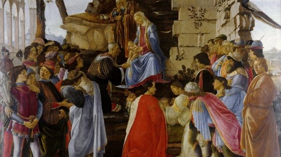 Adoração dos Magos, de Botticelli (1485 – 1486) - Imagem: Reprodução