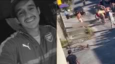 A cena do crime foi isolada para perícia; polícia procura por câmeras de segurança que possam ajudar nas investigações - Imagem: Reprodução