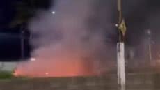 O incêndio, que ocorreu no último domingo, foi controlado sem feridos - Imagem: Reprodução