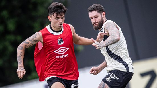 Após se recuperar, Zé Rafael treina normalmente e Barreal é inscrito no Paulista para o clássico - Foto: Raul Baretta/ Santos FC