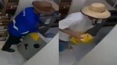 Uma ação rápida e violenta resultou em grande prejuízo para o comércio local, com funcionários mantidos sob ameaça durante o crime - Foto: Reprodução/ Redes Sociais