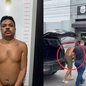Um homem de 43 anos tentou escapar da polícia subindo no telhado, mas foi rapidamente detido em Mongaguá. - Foto: Reprodução/ Polícia Civil