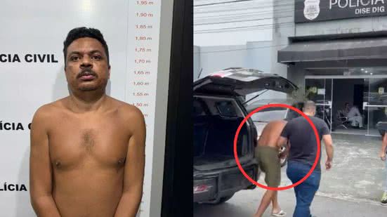Um homem de 43 anos tentou escapar da polícia subindo no telhado, mas foi rapidamente detido em Mongaguá. - Foto: Reprodução/ Polícia Civil
