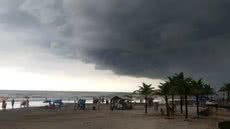 A combinação de fatores naturais gera preocupação na Baixada Santista, com chuvas intensas e mar agitado - Foto: Itaicy Julio/ Arquivo Pessoal