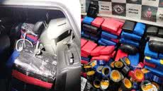 Polícia Civil agora investiga outros envolvidos no esquema de tráfico e a rota que a droga seguiria para o exterior - Imagem: PM