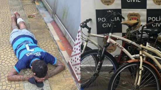 Bicicletas furtadas são recuperadas e vítimas identificadas pela polícia - Foto: Divulgação/ Polícia Civil