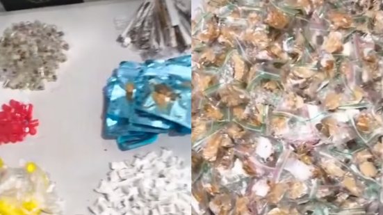 Um homem foi preso em Guarujá após tentar fugir da polícia, revelando um esquema de tráfico de drogas no bairro Vila Áurea - Foto: Divulgação/ 2º Baep