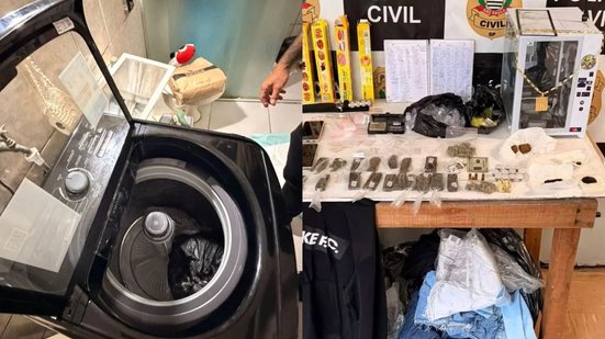 A polícia encontrou cadernos com contabilidade do tráfico, complicando ainda mais a situação do casal preso em flagrante - Foto: Divulgação/ Polícia Civil