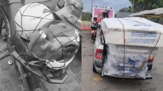 O caso destaca a importância da segurança no transporte de cargas em veículos abertos - Imagem: Reprodução