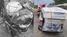 O caso destaca a importância da segurança no transporte de cargas em veículos abertos - Imagem: Reprodução