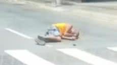 Um atropelamento grave ocorreu na Via Expressa Sul, complicando ainda mais o trânsito na manhã de segunda-feira em Praia Grande - Foto: Reprodução