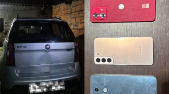 Um veículo estacionado em Itanhaém revela um esquema de furto e receptação, levando a uma operação policial na região - Foto: Divulgação/ 29° BPMI