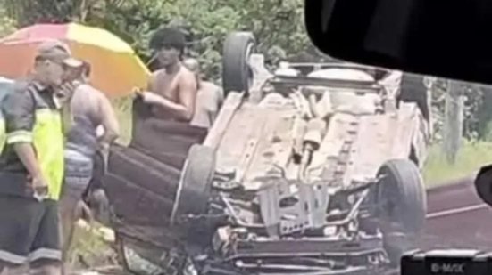 Após o acidente, a Secretaria de Mobilidade Urbana organizou o trânsito na área para evitar novos incidentes - Imagem: Reprodução