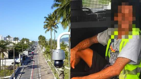 Um motorista foi abordado por um flanelinha que exigiu pagamento para estacionar em vaga pública - Imagem: Reprodução