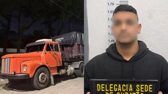 Polícia Civil desmantela quadrilha de roubo de cargas após prisão de motorista que utilizava suas habilidades para o crime - Foto: Polícia Civil da Delegacia Sede de Cubatão/ Divulgação