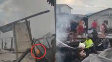 Moradores do Dique da Vila Gilda enfrentam incêndio devastador; Incêndio começou na Rua Caminho São Sebastião e se espalhou rapidamente - Foto: Reprodução