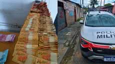 Durante patrulhamento, policiais notam movimentação suspeita e conseguem prender dois indivíduos envolvidos no tráfico de entorpecentes - Foto: Divulgação/ 14° BPMI