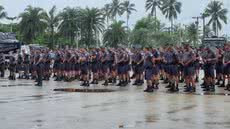 Com a chegada do calor, a PM lança a Operação Verão para garantir a segurança dos foliões nas praias do litoral paulista - Foto: Nina Barbosa