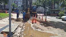 Intervenções incluem recomposição de muretas e pavimentação, garantindo segurança e acessibilidade para todos os usuários da orla - Foto: Divulgação/ Prefeitura de Santos