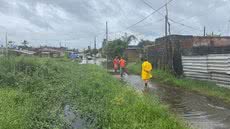 A Defesa Civil orienta moradores de áreas de risco a ficarem atentos a rachaduras e outros sinais de perigo iminente - Foto: Gabriel Freitas/ Prefeitura de Mongaguá