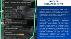 A Unisanta toma medidas para garantir a segurança da vítima e repudia atos de violência - Imagem: Reprodução