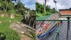 Iniciativa da prefeitura revitaliza área antes degradada, oferecendo playground e mobiliário urbano para a comunidade - Foto: Divulgação/ Prefeitura de Santos