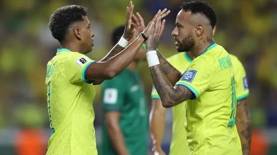 Neymar, que também enfrentou lesão, destaca a importância do apoio emocional durante a recuperação de Rodrygo - Foto: Vitor Silva/CBF