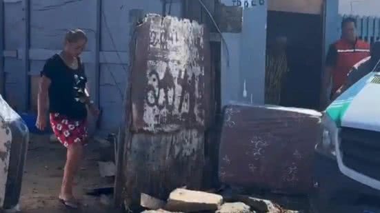 Com a diminuição das chuvas, famílias desabrigadas retornam para casa - Imagem: Reprodução