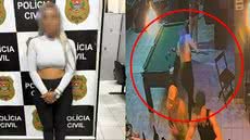 Uma mulher de 35 anos foi presa em Santos, sendo a principal suspeita de um homicídio qualificado - Imagem: Reprodução