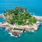 A Ilha dos Arvoredos é a única na América do Sul a conquistar o selo Green Key, - Foto: Divulgação / Prefeitura de Guarujá