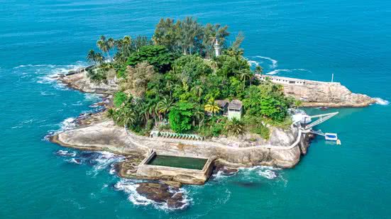 A Ilha dos Arvoredos é a única na América do Sul a conquistar o selo Green Key, - Foto: Divulgação / Prefeitura de Guarujá