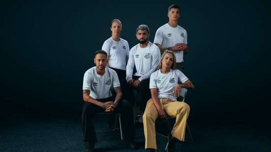 O novo uniforme do Santos destaca a história do clube e a cultura brasileira - Foto: Divulgação / Santos FC