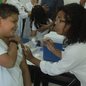 Com a vacinação nas escolas, Santos eliminou barreiras e garantiu que quase todos os adolescentes fossem vacinados - Foto: Carlos Nogueira/ Prefeitura de Santos