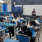 A Prefeitura de Guarujá inicia nova fase do PPDV na Escola Benedicta Blac Gonzalez, visando a cidadania e segurança dos jovens - Foto: Divulgação/ Prefeitura de Guarujá