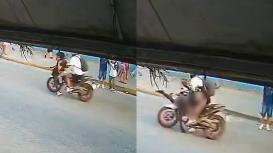 Câmera flagra atropelamento de estudante em frente a escola em Itanhaém